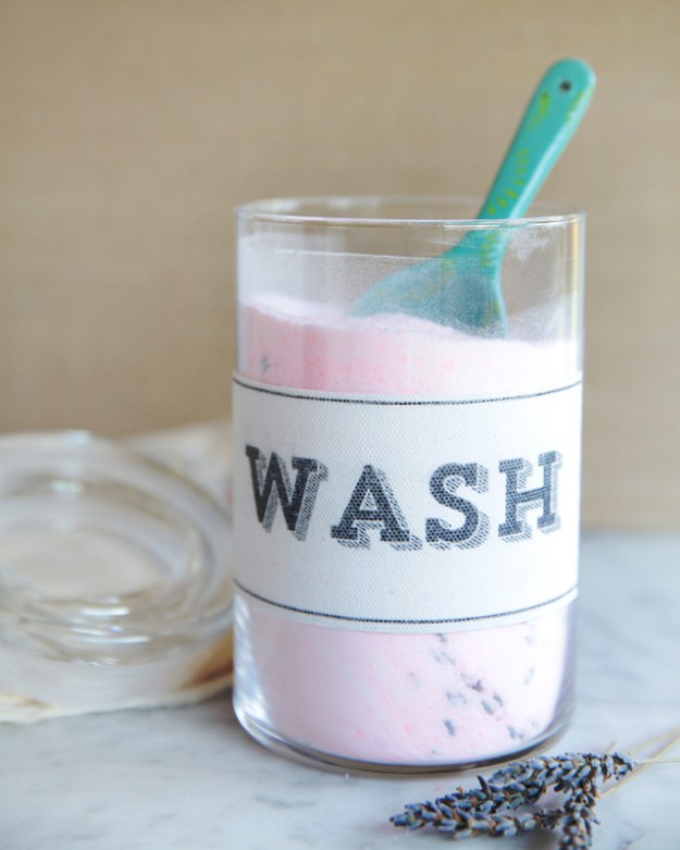 DIY laundry soap with lavender
