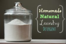 DIY detergent with lemon essential oils and vinegar