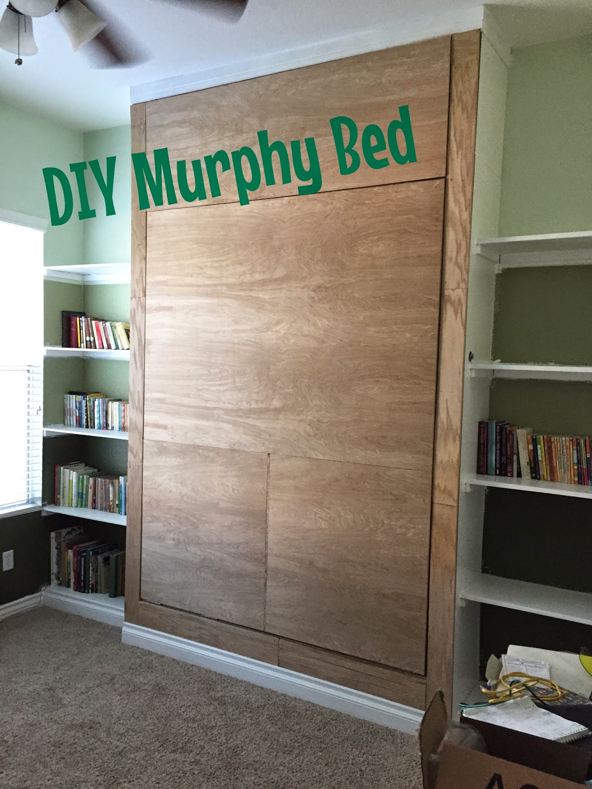 DIY wall bed with a rustic look