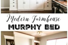 DIY modern farmhouse murphy bed
