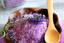 DIY lavender bath salt