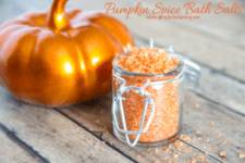 DIY pumpkin spice bath salts