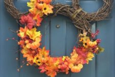 Mickey-mouse fall wreath