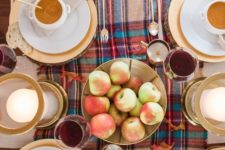 03 bold plaid tablecloth for a fall meal