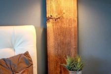 wooden plank shelf