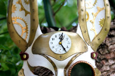 DIY steampunk rabbit mask