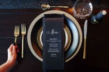14 simple black and gold table decor looks classy
