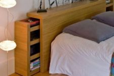15 headboard with storage drawers inside is a great idea