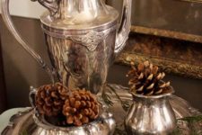 17 vintage tea items used fro fall or winter arrangements