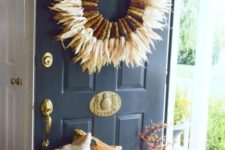 27 corn husk door wreath