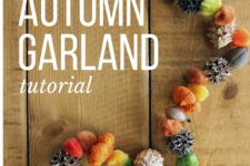 DIY all-natural Thanksgiving garland
