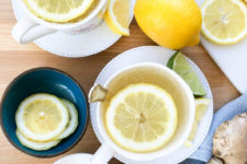 DIY citrus honey ginger tea