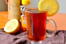 DIY black tea with rum for adults