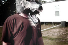 DIY werewolf mask