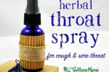 DIY herbal throat spray for cough