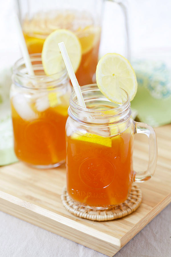 DIY ginger lemongrass iced tea