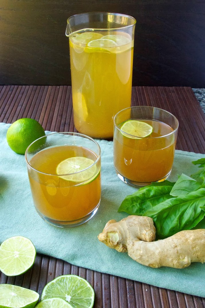 DIY basil ginger tea (via culinaryginger.com)