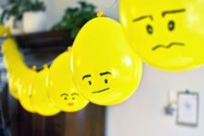 05 lego balloon garland for a birthday party