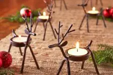 09 reindeer tealight holders