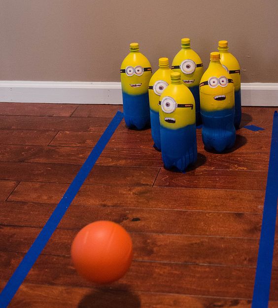 minion bowling game for a party