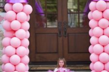 12 pink balloons for a princess party entry