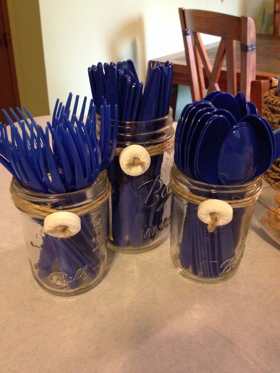 utensil holders for a nautical themed party