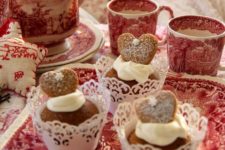 gingerbread cupcakes with frosting are perfect sweets for a Christmas tea party, they are sure to inspire you and make you happy