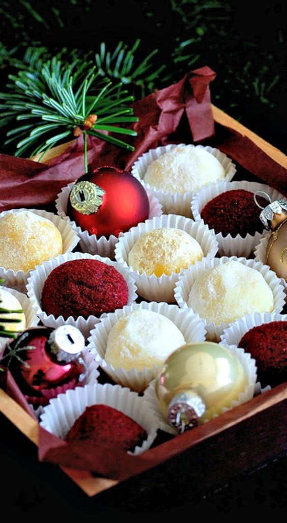 serve a tray of truffles, candies and chocolates for your guests