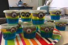 25 minion jello cups for a dessert table