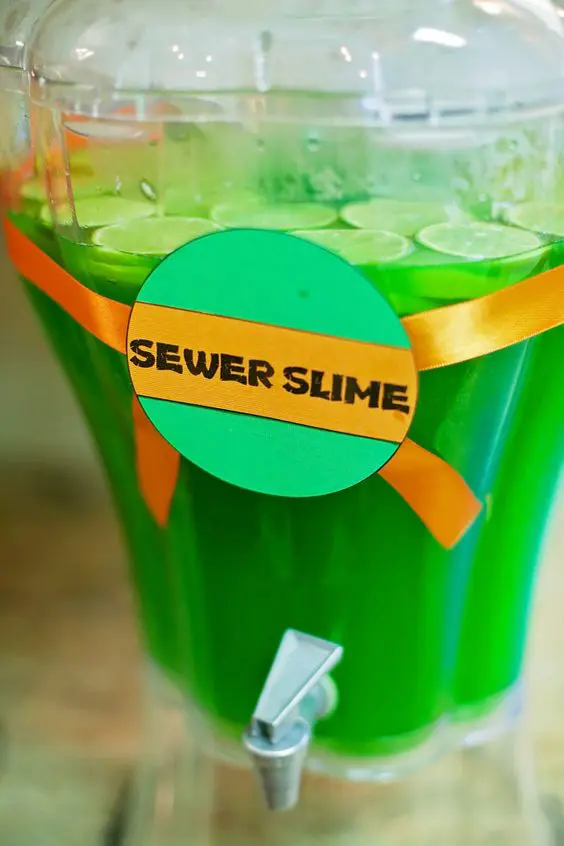 sewer slime drink for a ninja turtle party