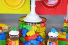 30 use legos and giant building blocks to decorate and style a dessert table