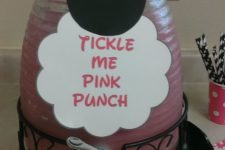 33 Tickle Me pink punch for Minnie Mouse theme