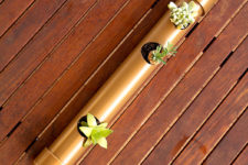 DIY PVC pipe succulent planter