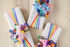 DIY My Little Pony gift wraps with figures