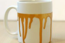 DIY paint drip mug