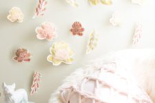DIY paper flower wall