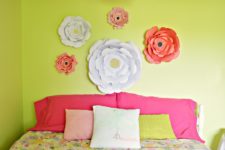 DIY paper big blooms decor