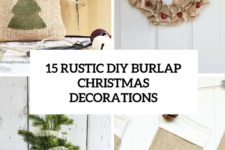 rustic 15 diy burlap christmas decorations cover