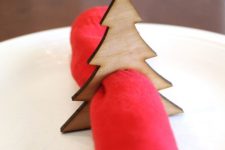 03 Christmas tree wood napkin ring can be cut out yourself