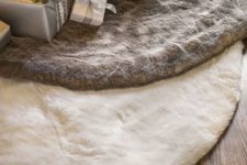 04 faux fur tree skirts are elegant and fit any decor style