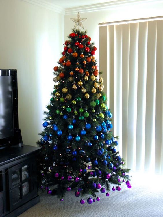 decorate your Christmas tree with rainbow ornaments and surprise your guests
