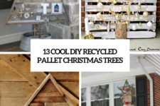 13 cool diy recycled pallet christmas trees cover
