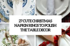 27 cute christmas napkin rings to polish the decor cover