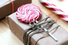40 peppermint Christmas lollipops and candy canes will spruce up any wrapping