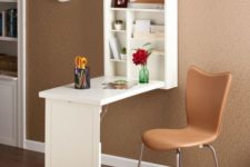 02 contemporary hideaway desk design for a narrow space