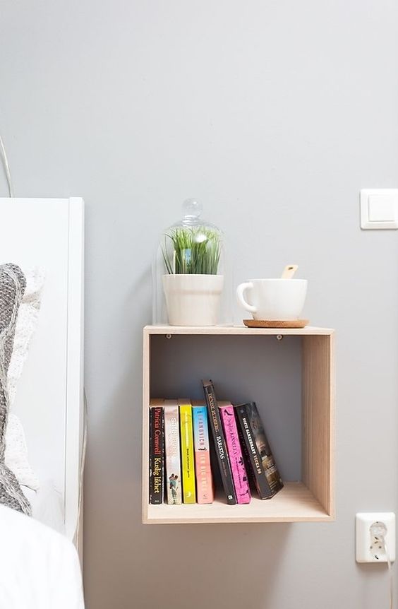 27 Tiny Nightstands For Small Bedrooms, Small Bookcase Nightstand