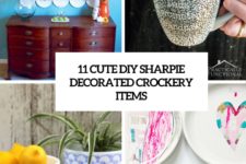 11 cute diy sharpie decorated crockery items cover