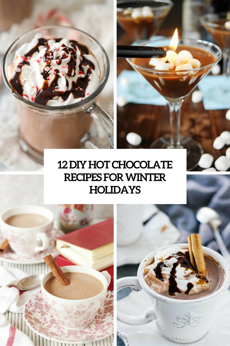 diy hot chocolate recipes for winter holidays cover