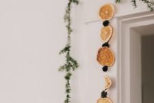 14 dried citrus slices garland for a gorgeous scent
