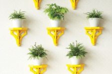 16 vibrant yellow plant stands
